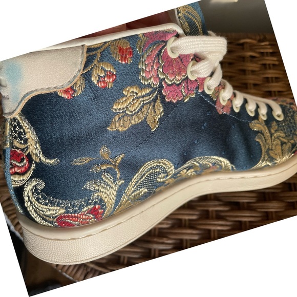 Rare Pharrell Williams X Adidas Stan Smith Mid Jacquard Floral Hi’s - Picture 9 of 10